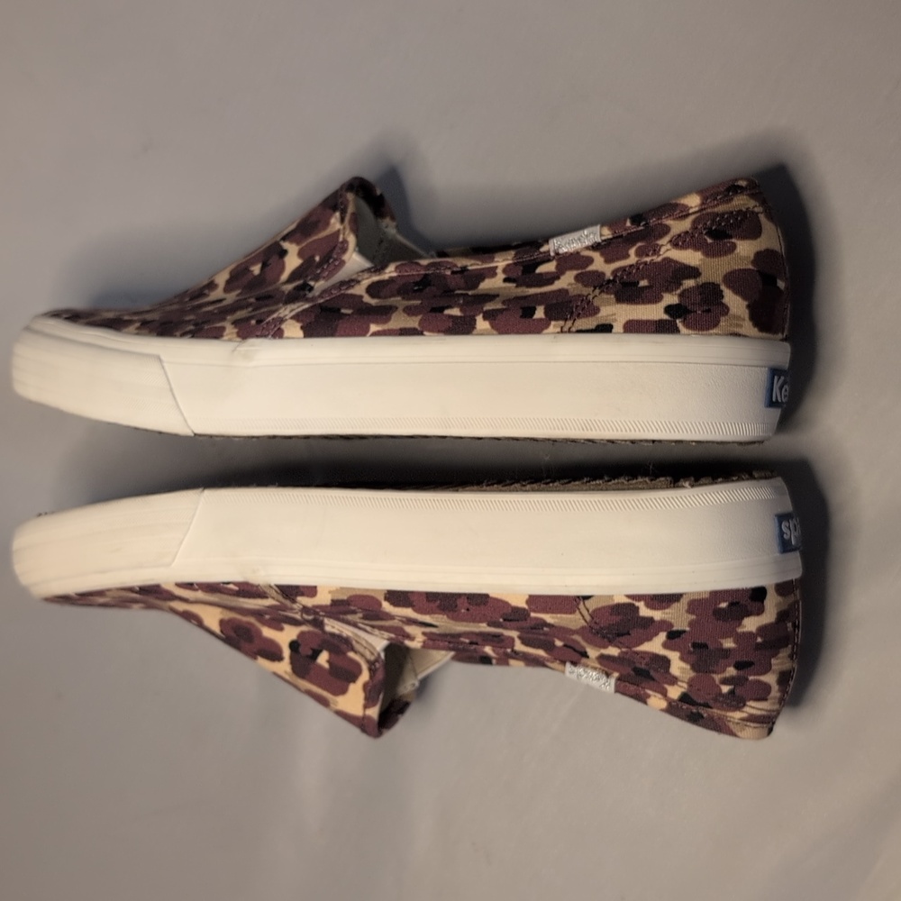 Keds x Elizabeth and James Leopard Print Double Decker Canvas Slip on Sn… Size 9 - Picture 7 of 14